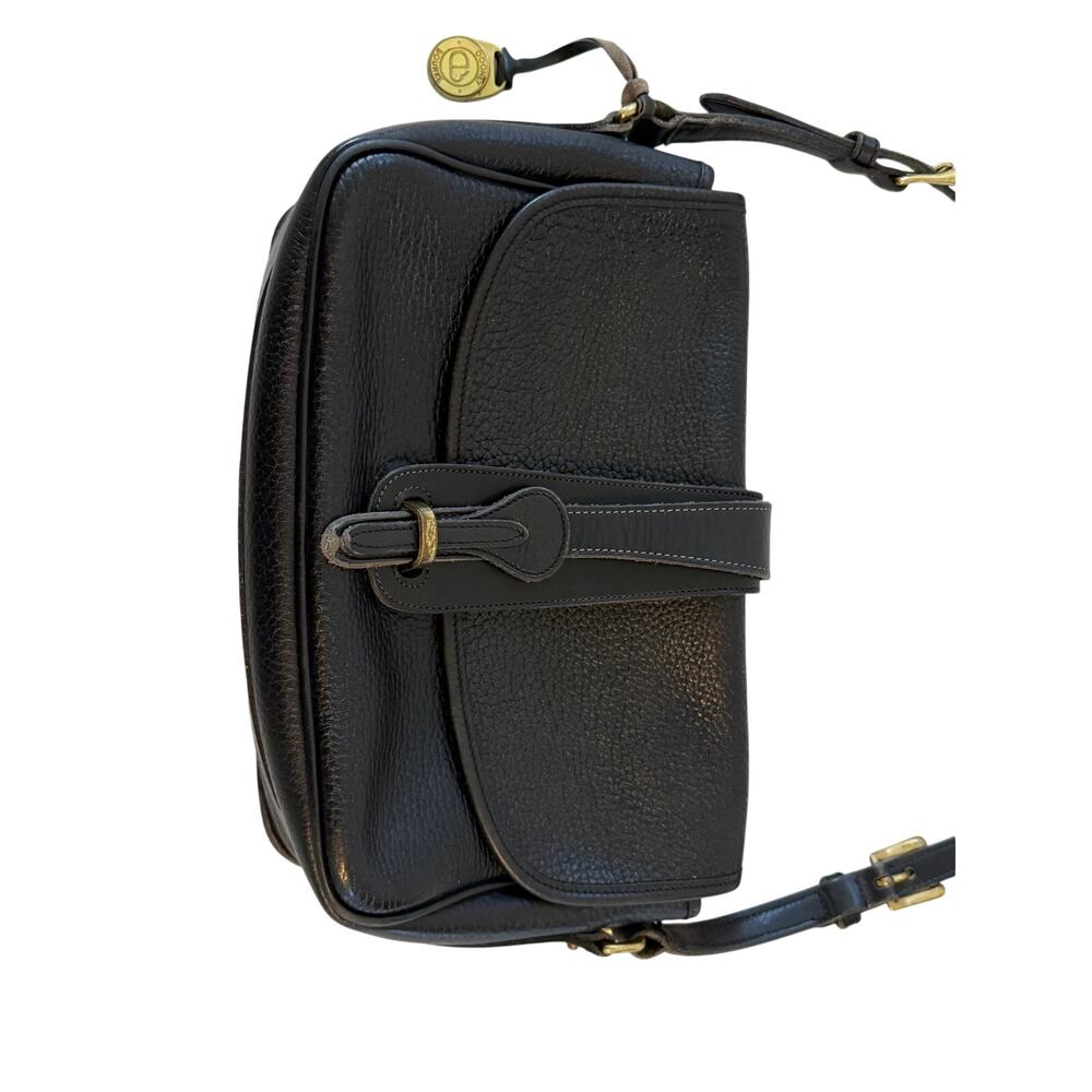 Dooney & Bourke Leather Equestrian Crossbody Bag Black Vintage - Picture 9 of 16